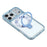 JAUCASE For iPhone 17 Pro Max Case Rotating Kickstand TPU + PC Shockproof Phone Cover - Transparent Blue - 5