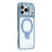 JAUCASE For iPhone 17 Pro Case Rotating Kickstand TPU + PC Shockproof Phone Cover - Transparent Blue - 1