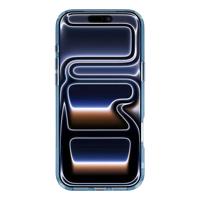 JAUCASE For iPhone 17 Pro Case Rotating Kickstand TPU + PC Shockproof Phone Cover - Transparent Blue - 2