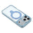 JAUCASE For iPhone 17 Pro Case Rotating Kickstand TPU + PC Shockproof Phone Cover - Transparent Blue - 6