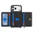 For iPhone 18 Pro / 17 Pro Case Card Bag Ring Holder Litchi Texture Leather+TPU Phone Cover with Long Strap - Black - 2