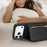 For iPhone 18 Pro / 17 Pro Case Card Bag Ring Holder Litchi Texture Leather+TPU Phone Cover with Long Strap - Black - 7