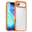 IPAKY For iPhone Air Clear Phone Case TPU + PC Anti-Fingerprint Back Cover - Orange - 1
