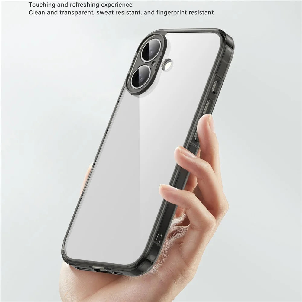 IPAKY For iPhone 17 Clear Phone Case TPU + PC Slim Phone Back Cover - Transparent - 5
