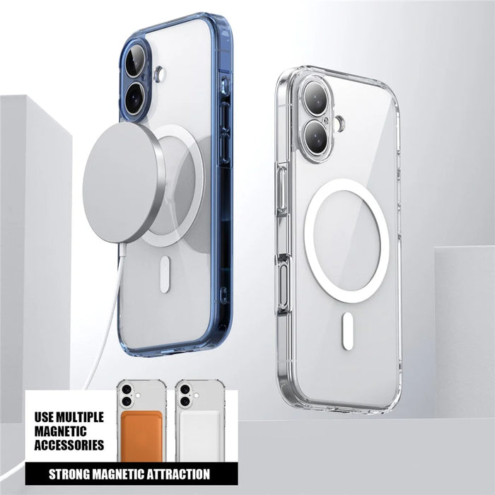IPAKY For iPhone 17 Clear Phone Case TPU + PC Slim Phone Back Cover - Transparent - 6