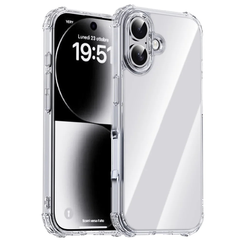 IPAKY For iPhone 17 Case Four Corner Shockproof Clear Phone Back Cover - 1