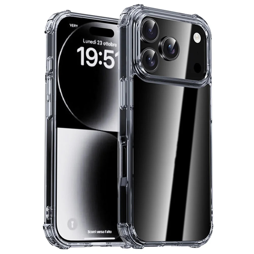 IPAKY For iPhone 17 Pro Max Case Four Corner Shockproof Clear Phone Back Cover - 1