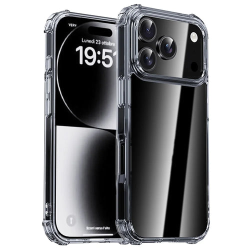 IPAKY For iPhone 17 Pro Max Case Four Corner Shockproof Clear Phone Back Cover - 1