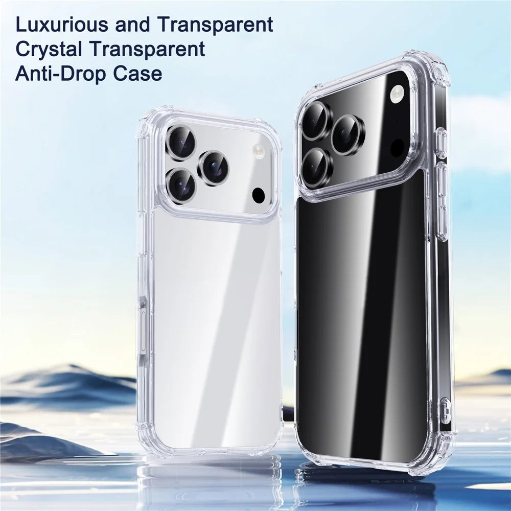 IPAKY For iPhone 17 Pro Max Case Four Corner Shockproof Clear Phone Back Cover - 3