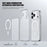 IPAKY For iPhone 17 Pro Max Clear Case TPU + PC Slim Phone Back Cover Compatible with MagSafe - Transparent - 2