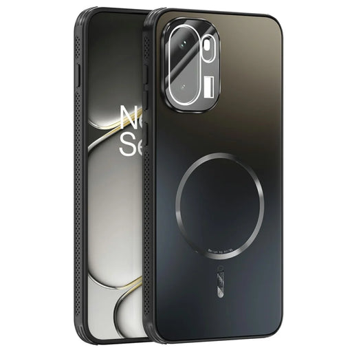 ABEEL For OnePlus Ace 6 5G Magnetic Case TPU PC Cooling Matte Phone Back Cover with Lens Film - Black - 1