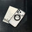 For iPhone 17 Pro Max Kickstand Matte Case Compatible with MagSafe Silicone Acrylic PC Phone Shell with Screen Film - Orange - 5