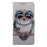 For iPhone 18 Pro / 17 Pro Case Foldable Stand Wallet Pattern Printing PU Leather Flip Phone Cover - Necklace Owl - 5