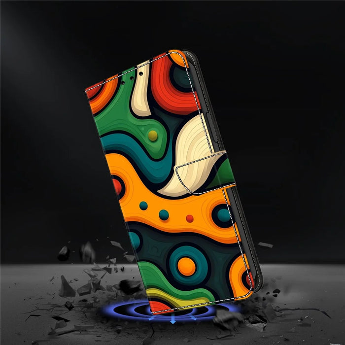 For Samsung Galaxy A16 5G  /  4G Case Foldable Stand Wallet Pattern Printing PU Leather Flip Phone Cover - Painted - 4