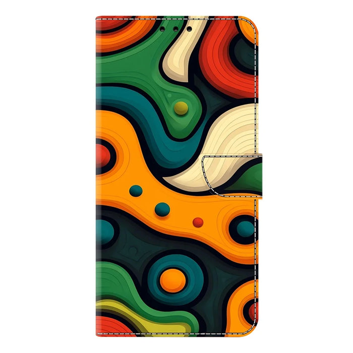 For Samsung Galaxy A16 5G  /  4G Case Foldable Stand Wallet Pattern Printing PU Leather Flip Phone Cover - Painted - 5