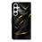 For Samsung Galaxy S25 Case Foldable Stand Wallet Pattern Printing PU Leather Flip Phone Cover - Golden Ribbon - 6