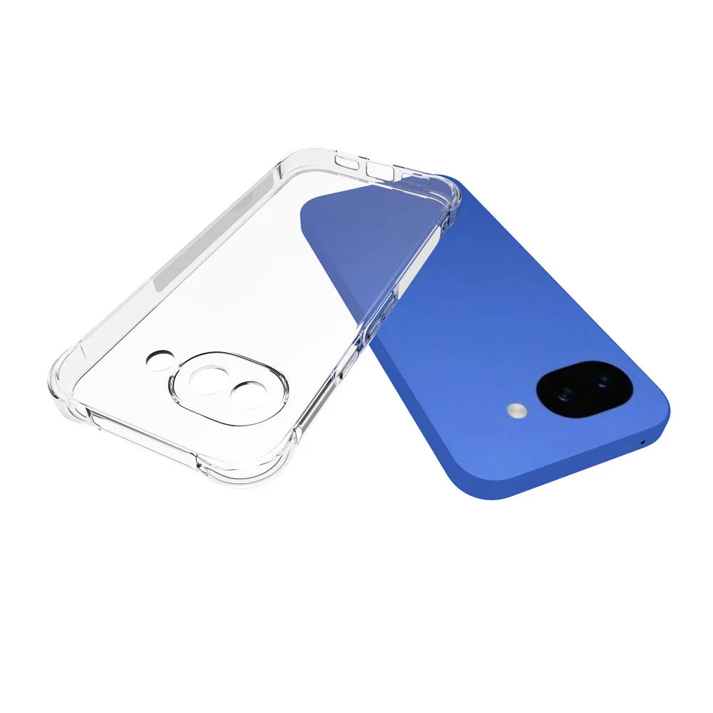 WANLONFENG For Google Pixel 10a TPU Case  WL2 Series 2.0mm Phone Cover with 2Pcs Tempered Glass Films - Transparent - 3