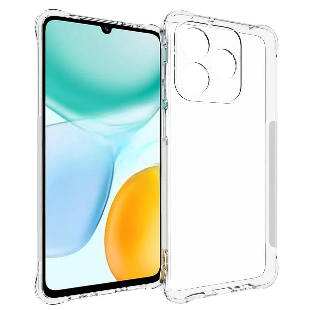 WANLONFENG For Honor X5c Plus 4G / Honor X5c 4G Case  WL Series 2.0mm TPU Phone Cover with Tempered Glass Film - Transparent - 2