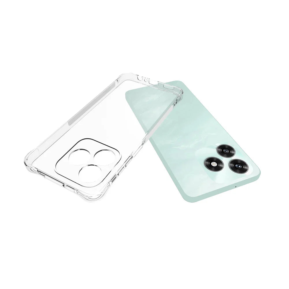WANLONFENG For Honor X5c Plus 4G / Honor X5c 4G Case  WL Series 2.0mm TPU Phone Cover with Tempered Glass Film - Transparent - 4