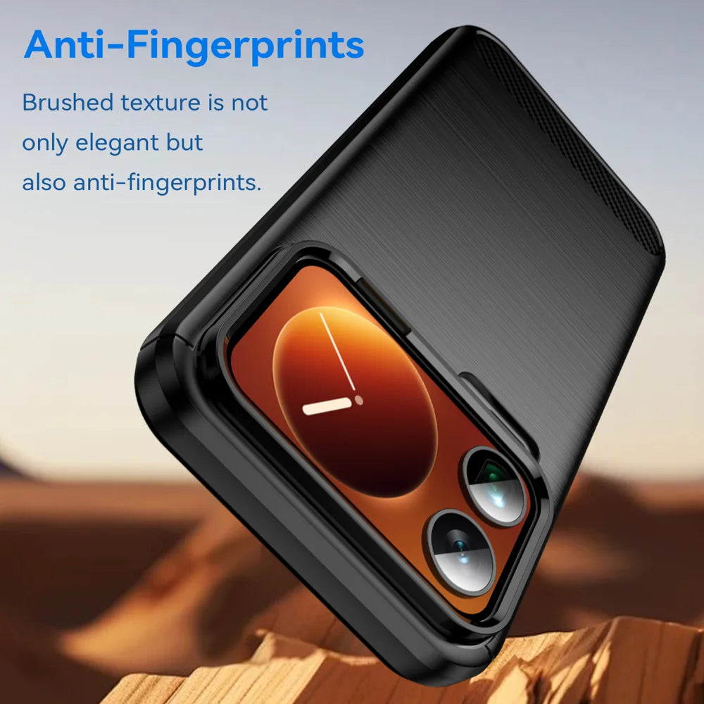 WANLONFENG For Xiaomi 17 Pro Max Case with Screen Film  LS Series Big Lens Hole Brushed Texture TPU Phone Cover - Black - 4