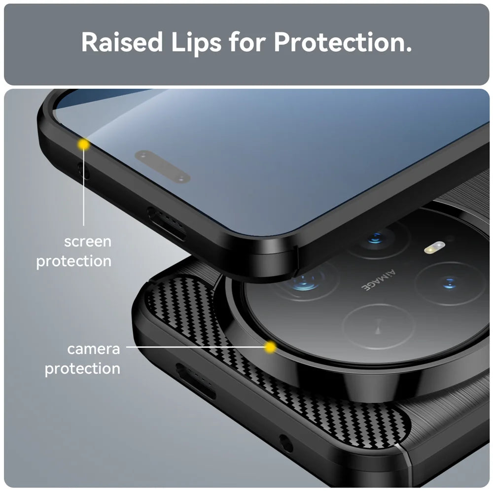 WANLONFENG For Honor Magic8 Pro 5G Case with Screen Film  LS Series Big Lens Hole Brushed Texture TPU Phone Cover - Black - 7