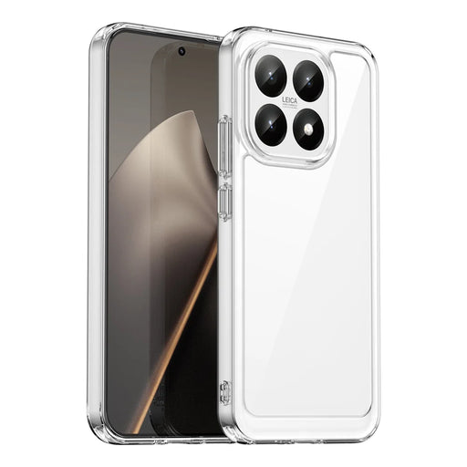 WANLONFENG For Xiaomi 15T Case  MF Series TPU Acrylic Clear Phone Cover with Tempered Glass Film - Transparent - 2