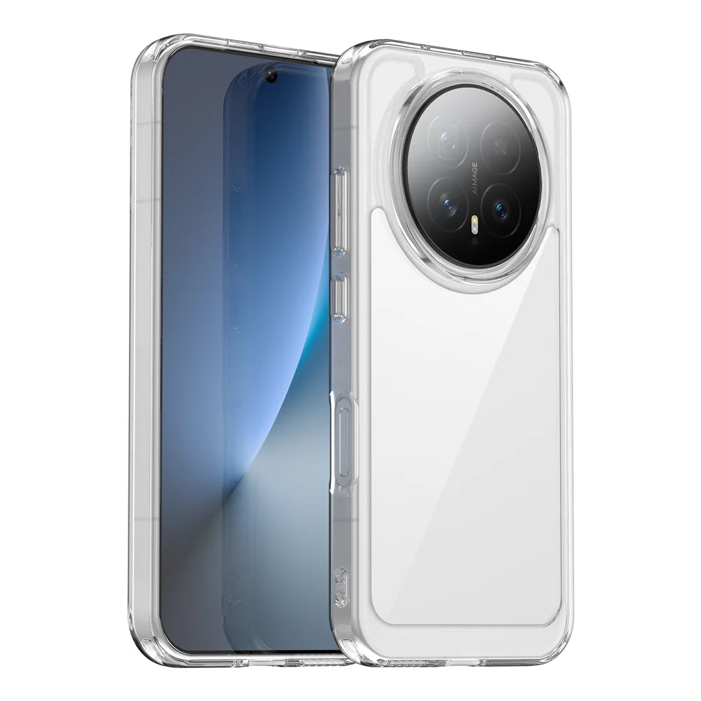 WANLONFENG For Honor Magic8 5G Case  MF Series TPU Acrylic Clear Phone Cover with Tempered Glass Film - Transparent - 2