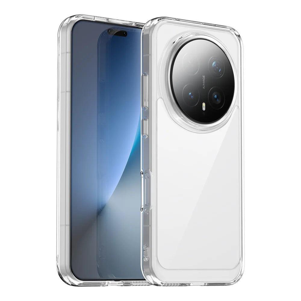 WANLONFENG For Honor Magic8 Pro 5G Case  MF Series TPU Acrylic Clear Phone Cover with Tempered Glass Film - Transparent - 2
