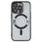 For iPhone 15 Pro Magnetic Case CD Veins Glass Lens Guard TPU Phone Back Cover - Black - 2
