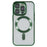 For iPhone 15 Pro Max Magnetic Case CD Veins Glass Lens Guard TPU Phone Back Cover - Green - 3