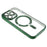 For iPhone 15 Pro Max Magnetic Case CD Veins Glass Lens Guard TPU Phone Back Cover - Green - 4