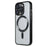 For iPhone 14 Pro Magnetic Case CD Veins Glass Lens Guard TPU Phone Back Cover - Black - 1