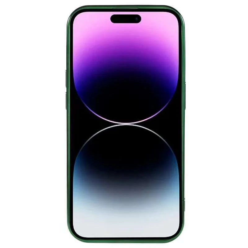 For iPhone 14 Pro Max Magnetic Case CD Veins Glass Lens Guard TPU Phone Back Cover - Black - 3