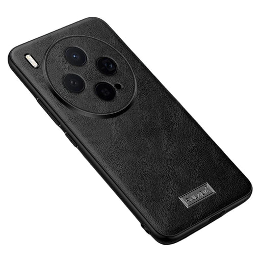 SULADA For vivo X300 5G Case PU Leather + TPU + PC Back Phone Cover - Black - 1