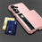 For Samsung Galaxy S26+ Case with Card Holder TPU + PC Phone Back Cover - Rose Gold - 6