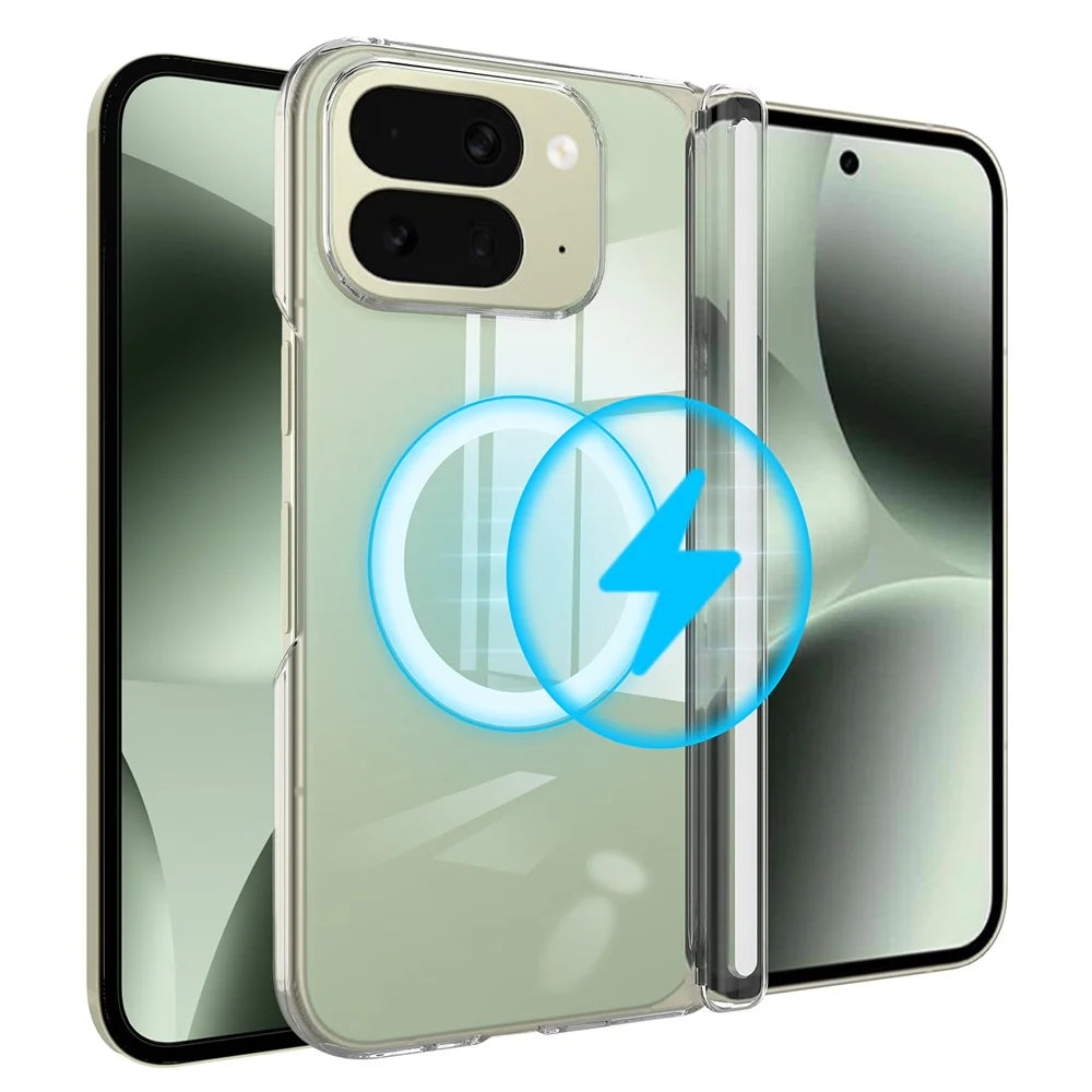 For Google Pixel 10 Pro Fold Magnetic Case Magnetic Hinge Protection PC Phone Cover - 1