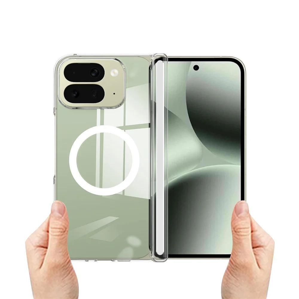 For Google Pixel 10 Pro Fold Magnetic Case Magnetic Hinge Protection PC Phone Cover - 5