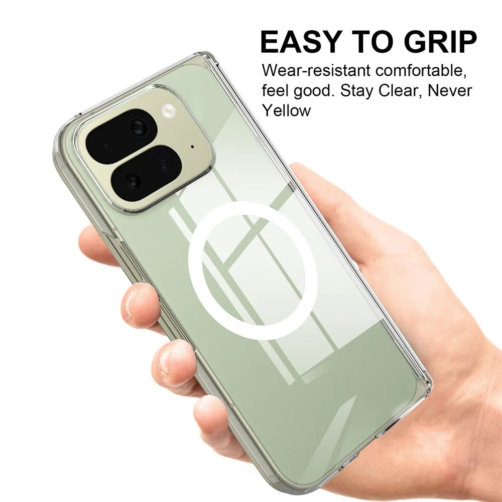 For Google Pixel 10 Pro Fold Magnetic Case Magnetic Hinge Protection PC Phone Cover - 6