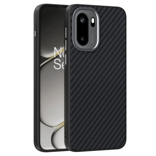 ABEEL For OnePlus Ace 6 5G Magnetic Case Carbon Fiber Texture Back Cover - Black - 1