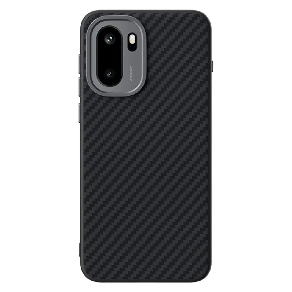 ABEEL For OnePlus Ace 6 5G Magnetic Case Carbon Fiber Texture Back Cover - Black - 2