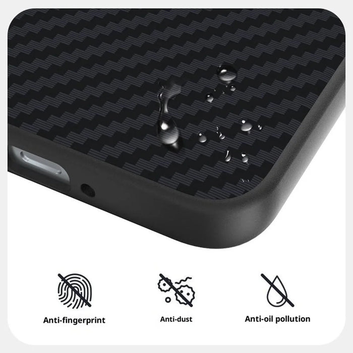 ABEEL For OnePlus Ace 6 5G Magnetic Case Carbon Fiber Texture Back Cover - Black - 5