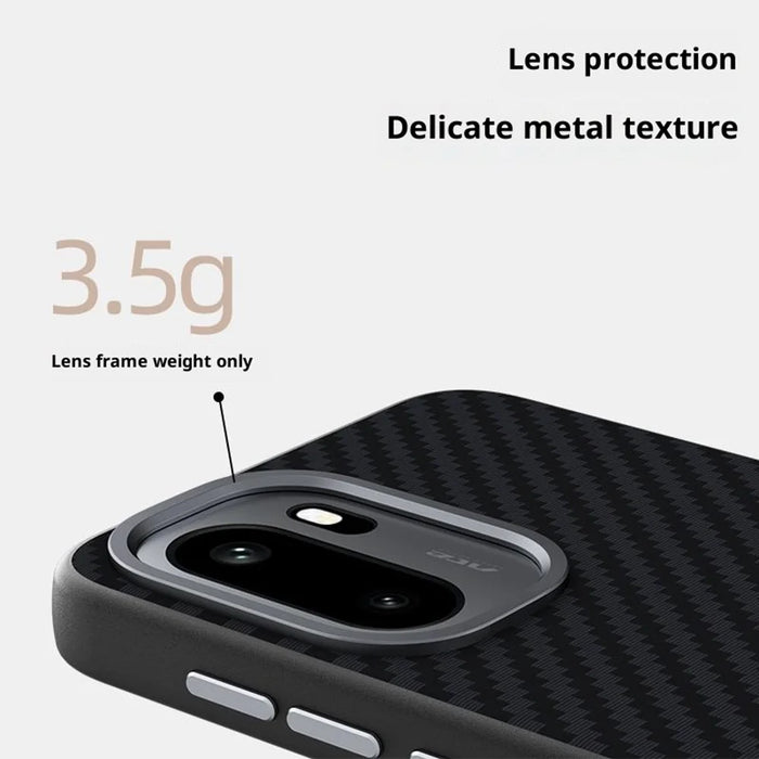 ABEEL For OnePlus Ace 6 5G Magnetic Case Carbon Fiber Texture Back Cover - Black - 7