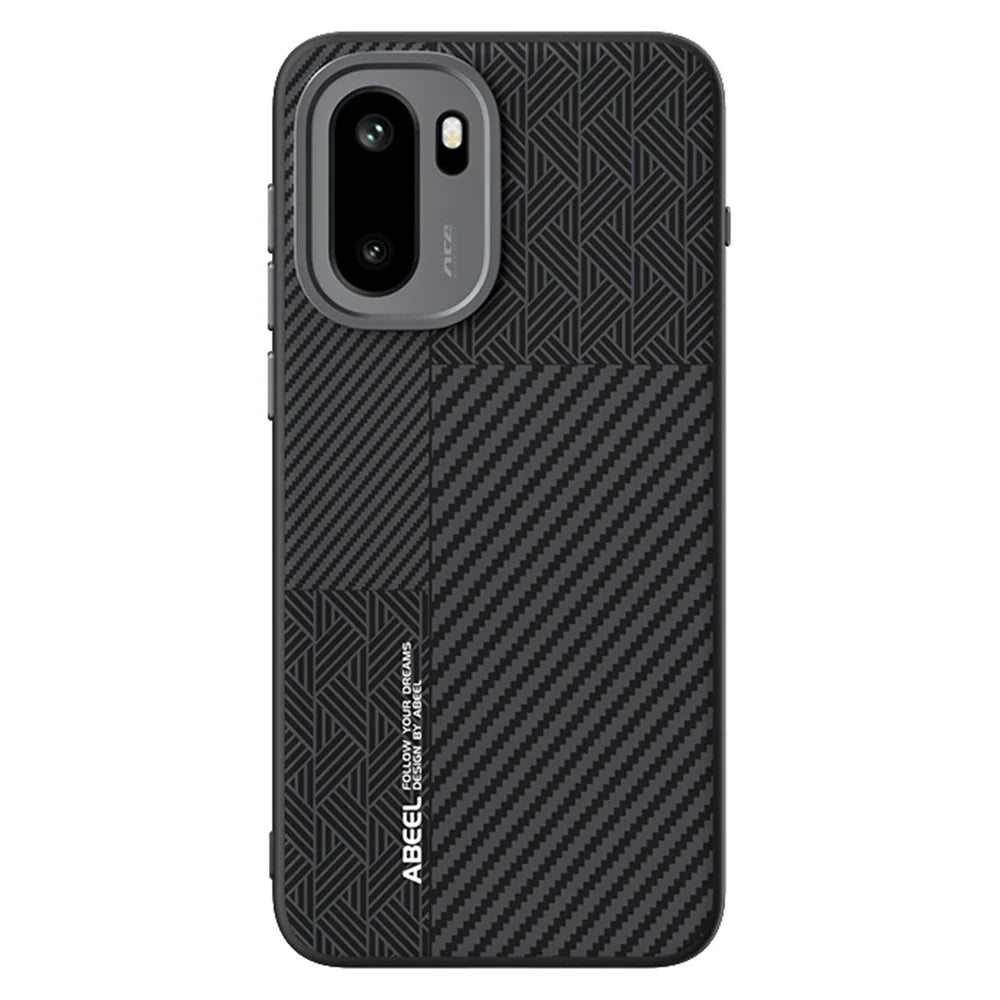 ABEEL For OnePlus Ace 6 5G Magnetic Case PC + TPU + Aluminum Alloy + PU Leather Slim Phone Back Cover - Texture 3 - 2