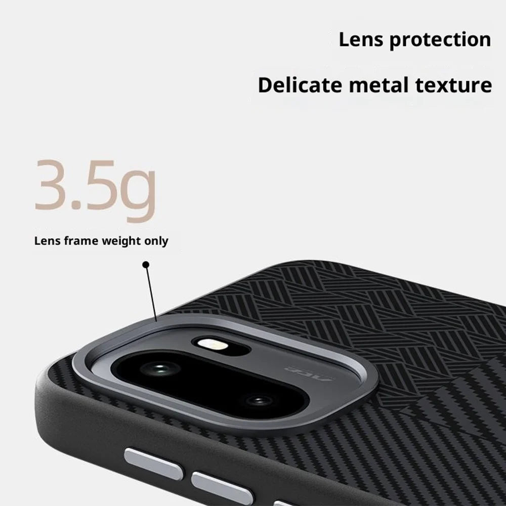 ABEEL For OnePlus Ace 6 5G Magnetic Case PC + TPU + Aluminum Alloy + PU Leather Slim Phone Back Cover - Texture 3 - 7