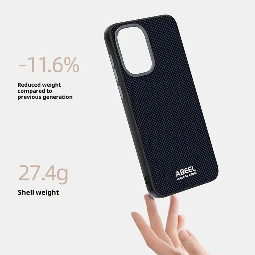 ABEEL For OnePlus Ace 6 5G Magnetic Case Printed PC TPU Aluminum Alloy Leather Phone Cover - Black - 3