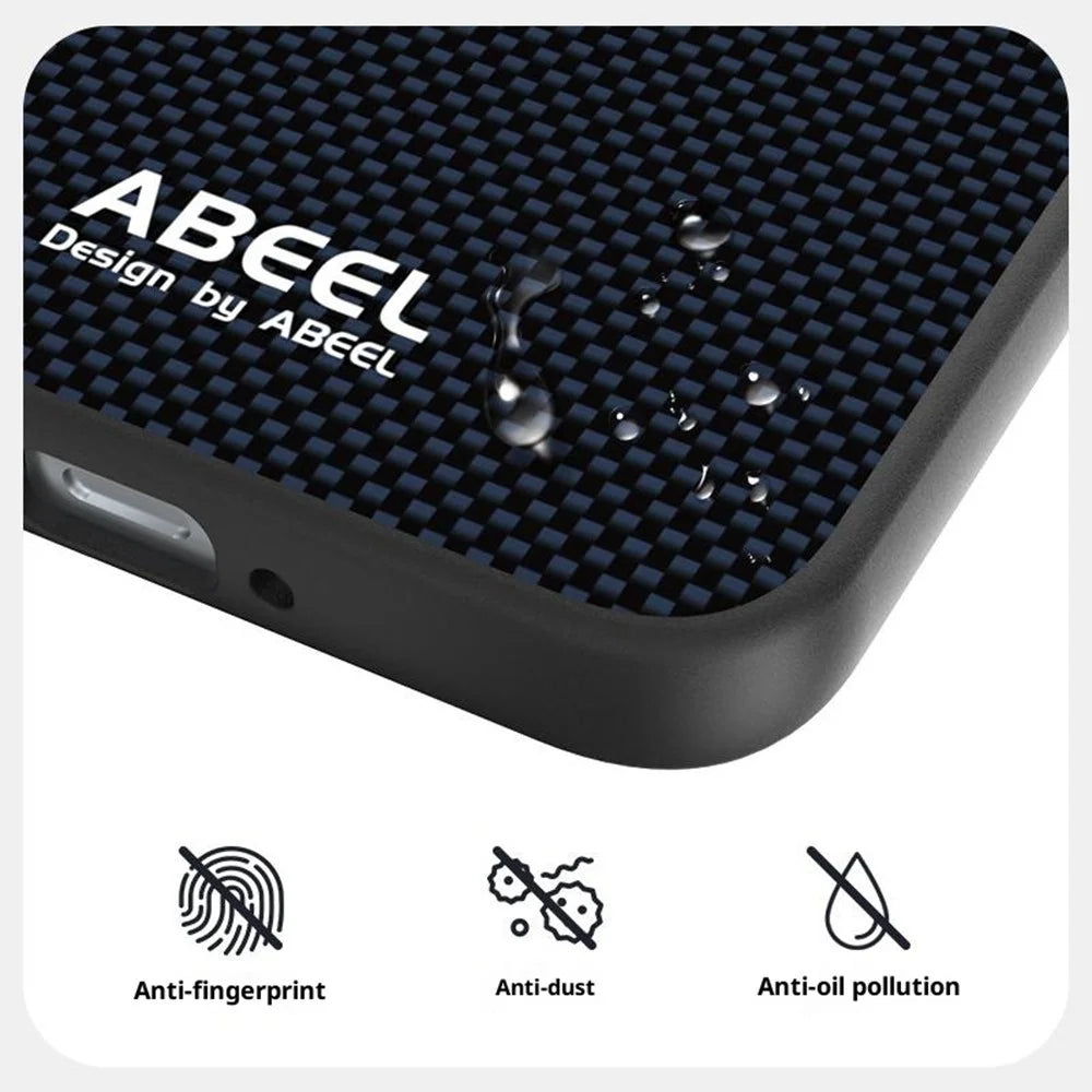 ABEEL For OnePlus Ace 6 5G Magnetic Case Printed PC TPU Aluminum Alloy Leather Phone Cover - Black - 5