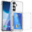 For Samsung Galaxy S26+ Clear Case PC + TPU Phone Cover Card Holder Kickstand - Transparent - 3
