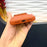 SULADA For iPhone 17 Pro Protective Case Grid Textured Anti Fingerprint Phone Cover - Orange - 4