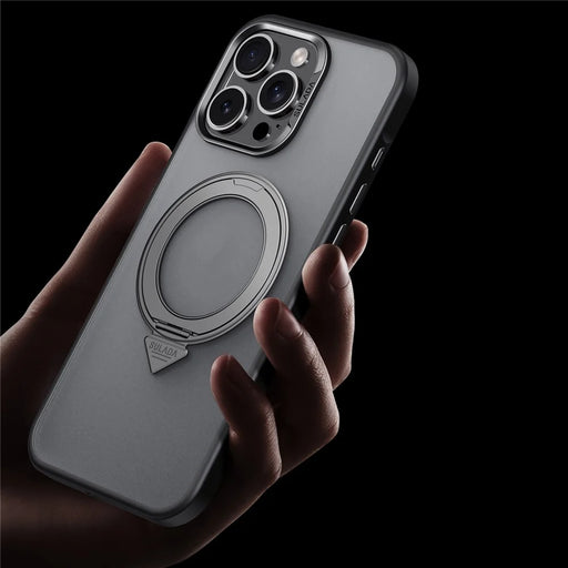 SULADA For iPhone 16 Pro Max Case Magnetic Case Anti-Fingerprints Matte TPU + PC Phone Cover with Kickstand - 2