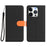 For iPhone 16 Pro Leather Case Compatible with MagSafe Detachable Wallet Phone Cover with Hand Strap - Black / Orange - 2